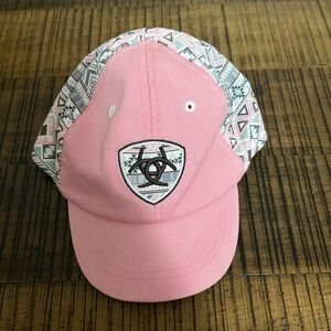 Ariat Pink and Patterned Infant Hat
